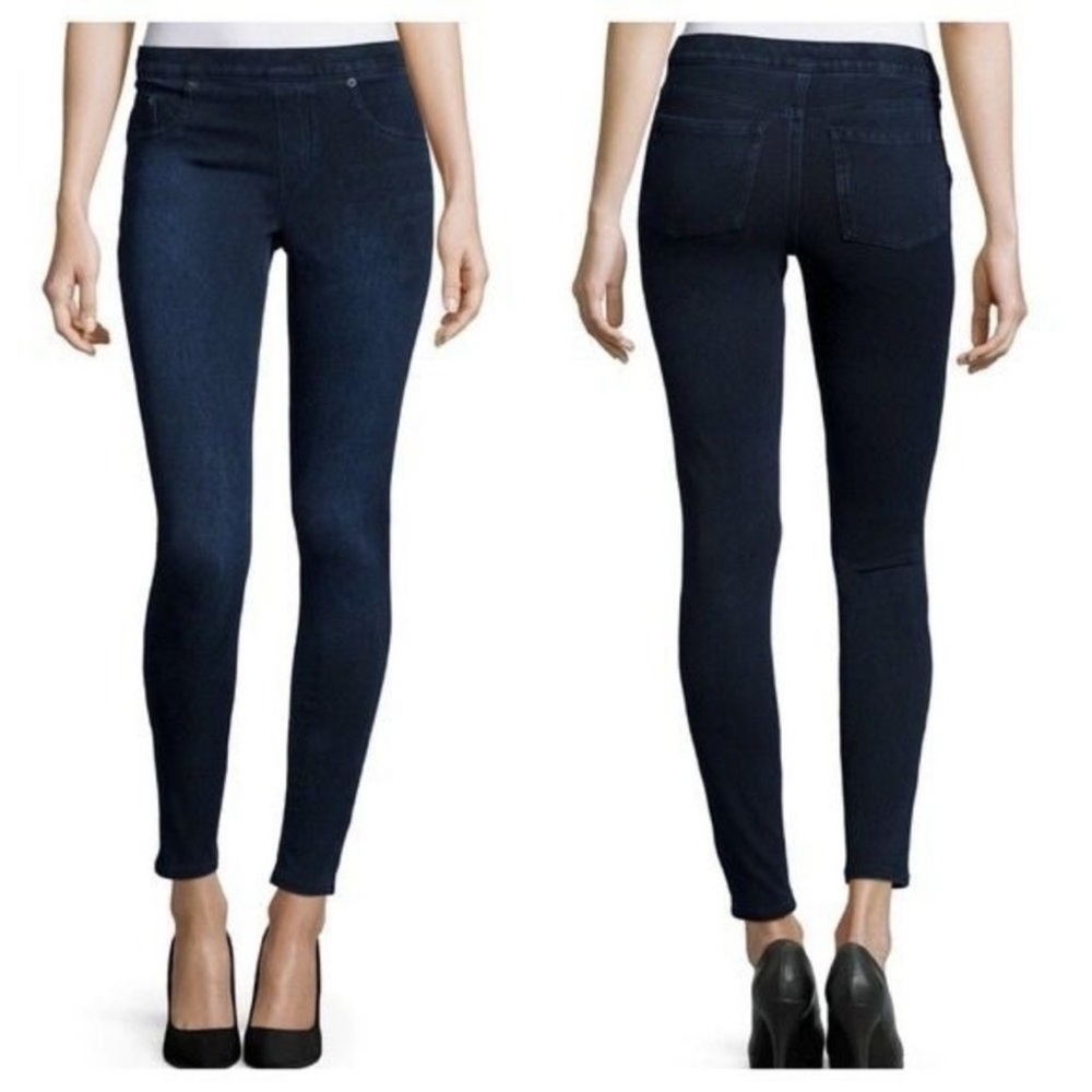 Spanx Jean-ish Leggings Dark Wash Denim‎ Size M 20048R EUC